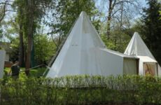 Kärchern der Tipis